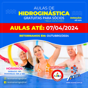 ENCERRAMENTO DA TEMPORADA 2024 DE AULAS DE HIDROGINÁSTICA