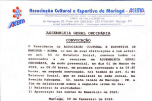 ASSEMBLÉIA GERAL ORDINÁRIA – CONVOCAÇÃO