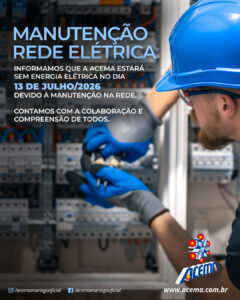 MANUTENÇÃO NA REDE ELÉTRICA